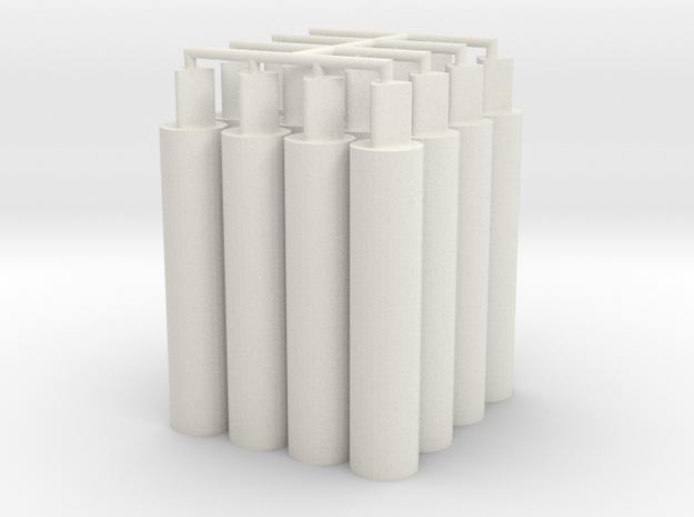 16x Thick Pegs 2.0 in White Natural Versatile Plastic
