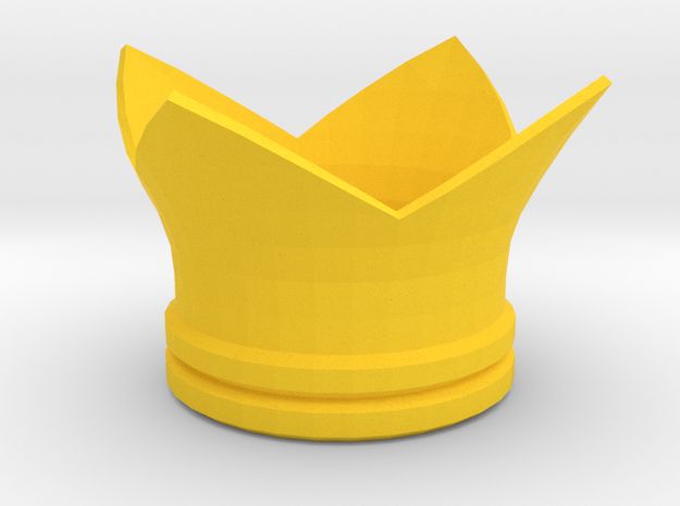 Melissa Seraphy cosplay mini crown in Yellow Processed Versatile Plastic