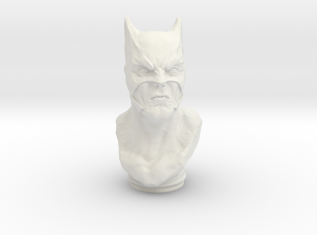 Dark Knight Bust (4.0in - 10.2cm) in White Natural Versatile Plastic