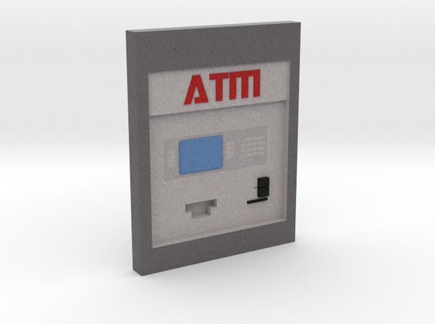 Contemporary ATM for 4" Figures in Full Color Sandstone
