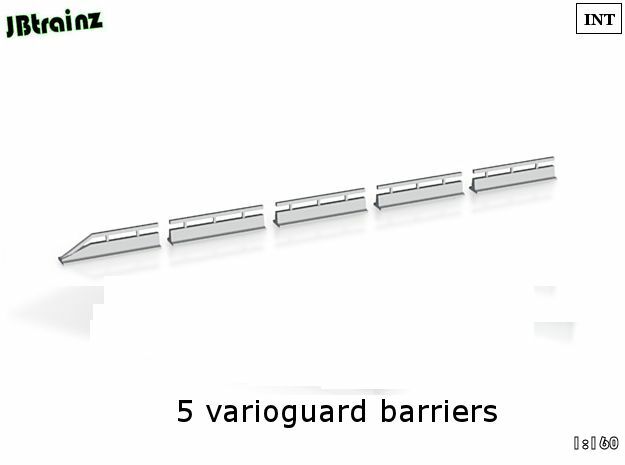 Varioguard Barrier (n-scale) in Smooth Fine Detail Plastic