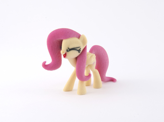 Fluttershy Yay in Full Color Sandstone