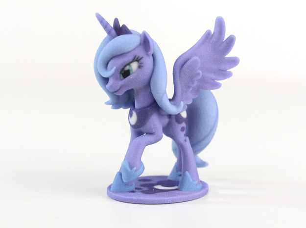 My Little Pony - Luna S1 Posed (≈70mm tall) in Full Color Sandstone