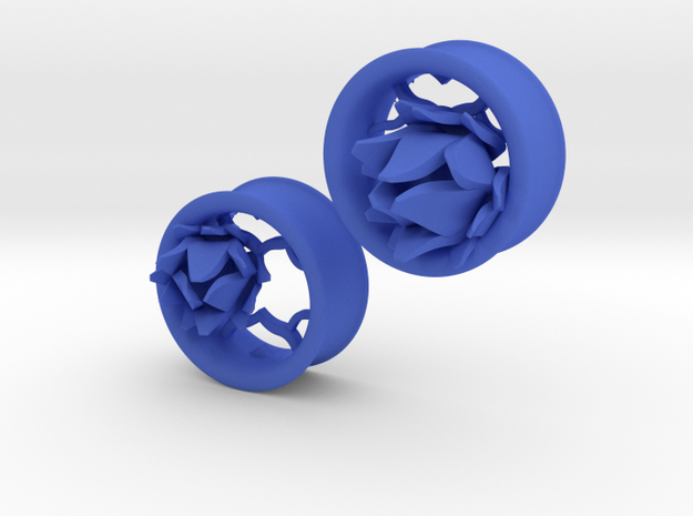 1 Inch Lattice Flower Tunnels in Blue Processed Versatile Plastic