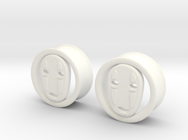 1 Inch No Face Tunnels in White Processed Versatile Plastic