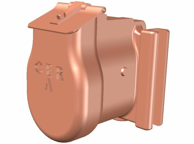 GER Axle Box type A - 7mm slotted in Tan Fine Detail Plastic