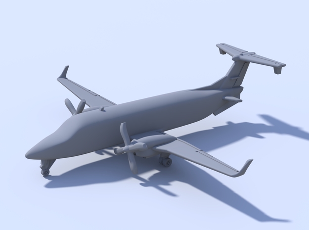 1:500 - Beechcraft_1900D [Assembled] in Tan Fine Detail Plastic