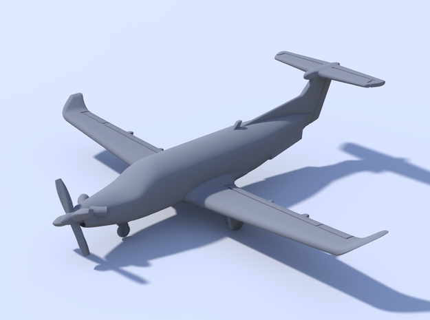 500 - Pilatus PC12 - Solid in Tan Fine Detail Plastic