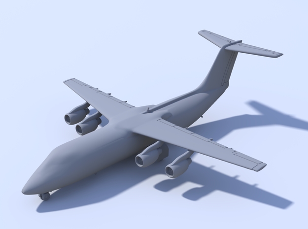 1:500 - BAE_146-300 [Assembled] in Smooth Fine Detail Plastic