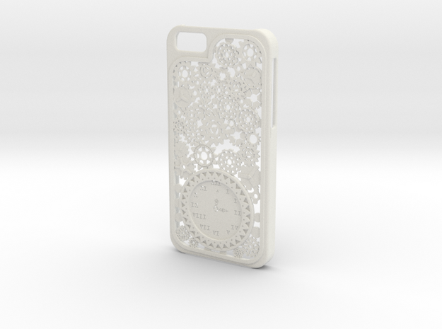 Steampunk Clock iPhone 6 Case in White Natural Versatile Plastic