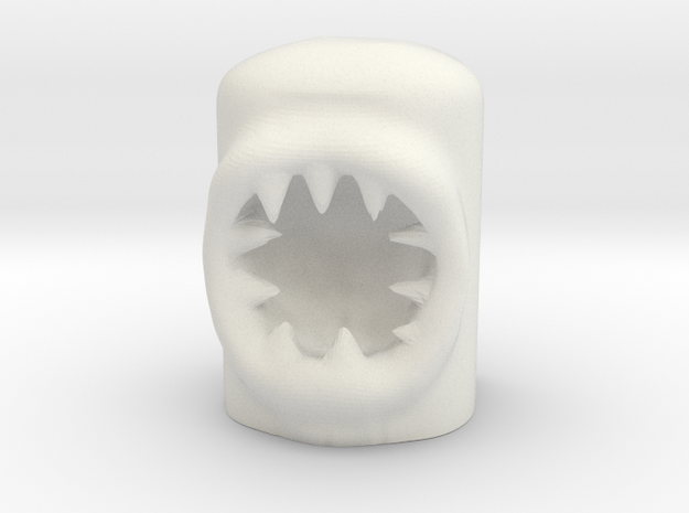 MiniMonstre - Teeths in White Natural Versatile Plastic