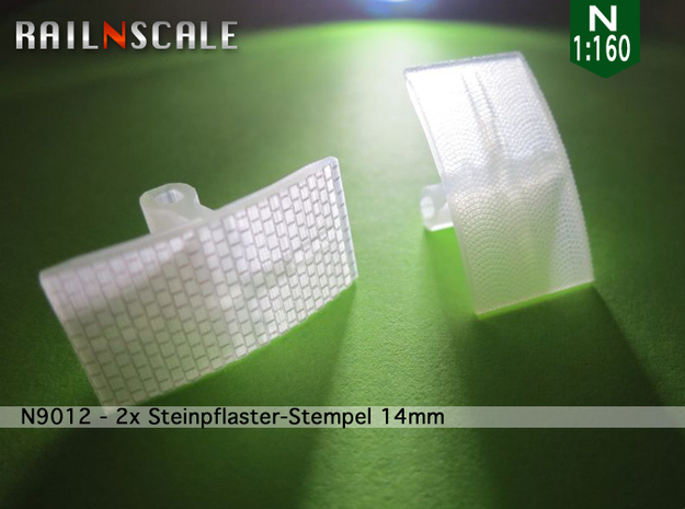 2x Steinpflaster-Stempel 14mm (N 1:160)