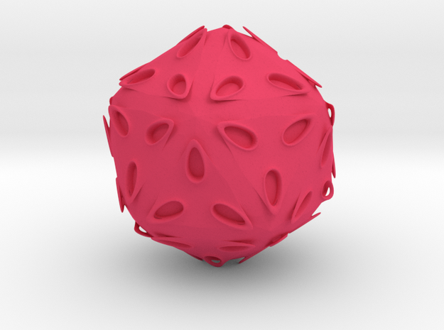 TentancleHedron in Pink Processed Versatile Plastic