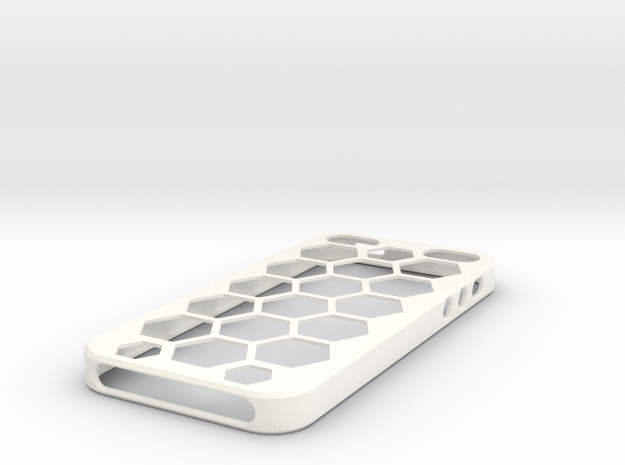 Iphone5 Case Waben in White Processed Versatile Plastic