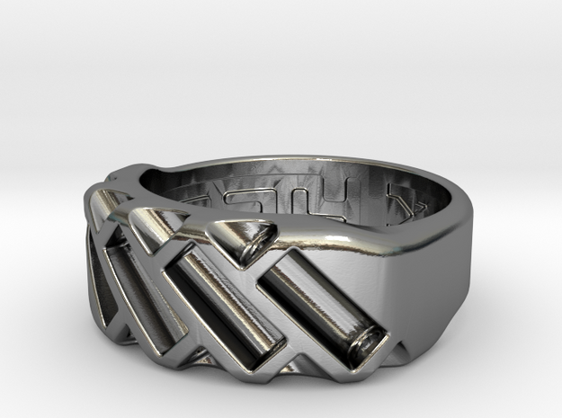 US7 Ring XVII: Tritium in Polished Silver