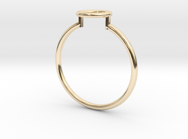 Open Circle Ring Sz. 7 in 14K Yellow Gold