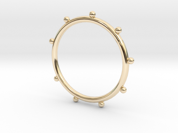 Ball Ring - Sz. 7 in 14K Yellow Gold