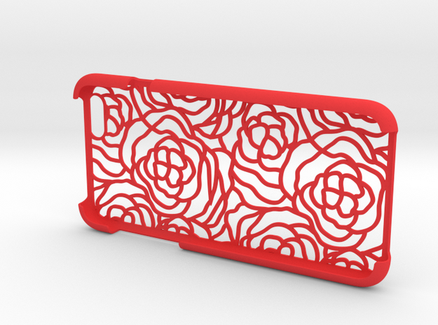 IPhone6 Open Style Rose in Red Processed Versatile Plastic