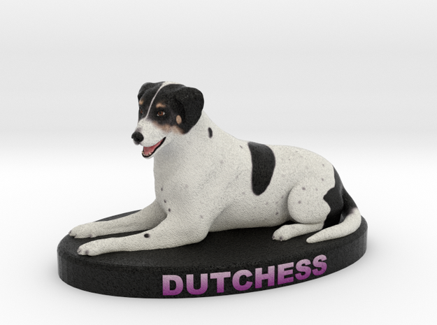 Custom Dog Figurine - Dutchess in Full Color Sandstone