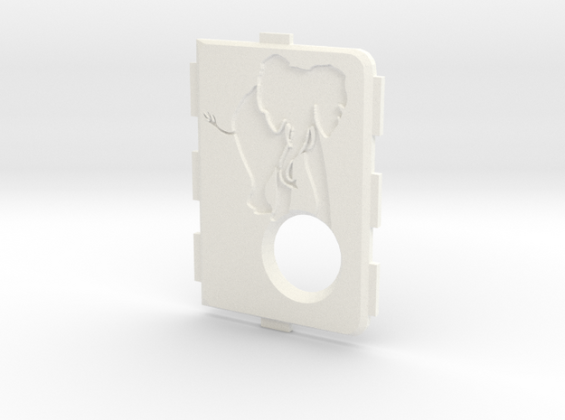 MarkV Cover  - Elephant 1 in White Processed Versatile Plastic