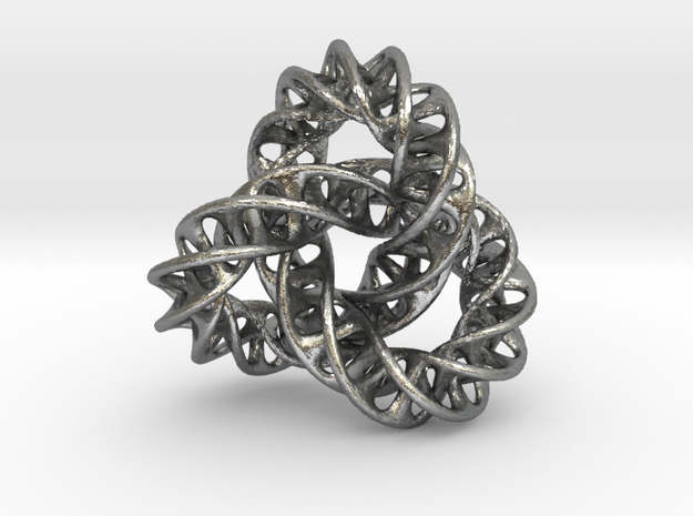 X-MAS Pendant_Mobius Torus Knot in Natural Silver