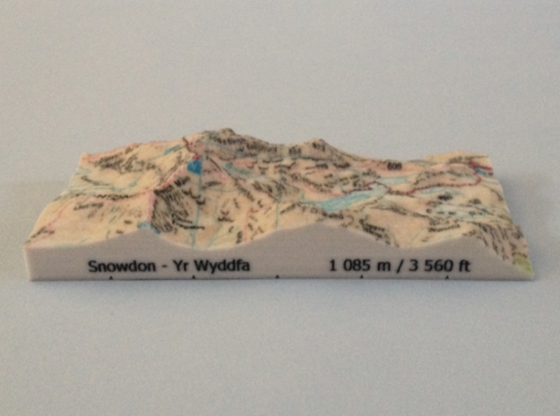 Snowdon - Map in Full Color Sandstone