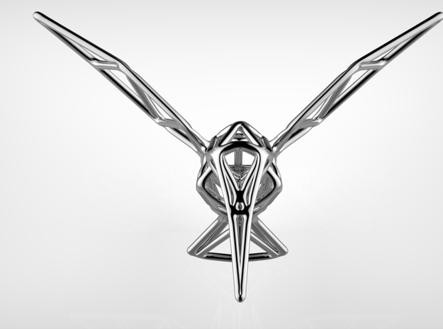 Hummingbird in Polished Silver