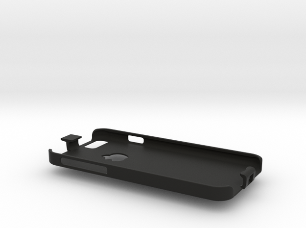 iPhone 6 case with lanyard loop in Black Natural Versatile Plastic