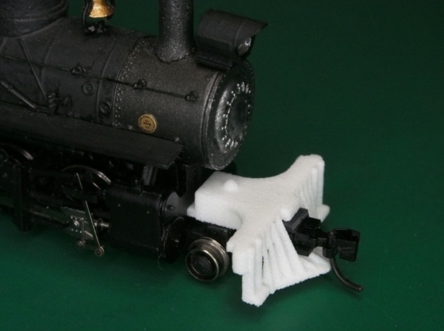  HOn30 road pilot for 2-8-0 steam loco in White Processed Versatile Plastic