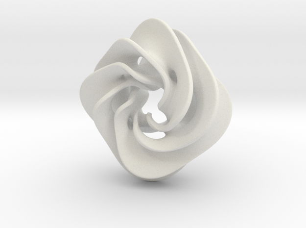 Scherk Pendant II in White Natural Versatile Plastic