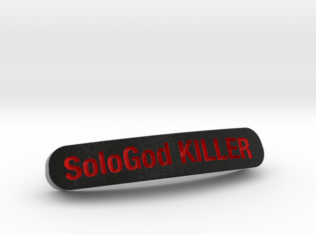 SoloGod KILLER Nameplate for SteelSeries Rival in Full Color Sandstone
