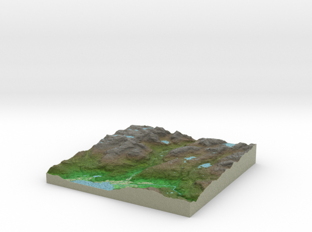 Terrafab generated model Thu Sep 25 2014 11:23:29  in Full Color Sandstone