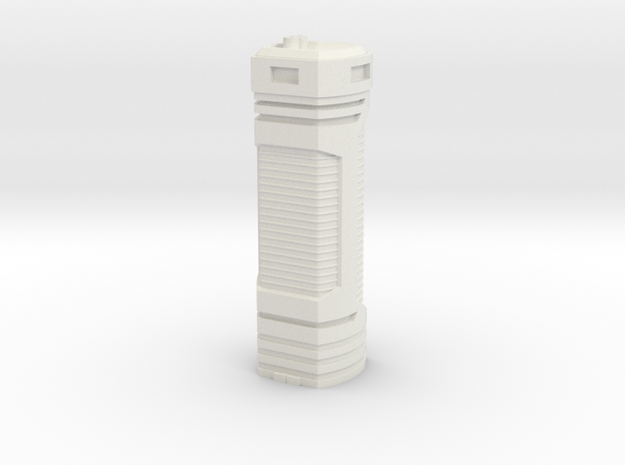 Tower Block 3 in White Natural Versatile Plastic