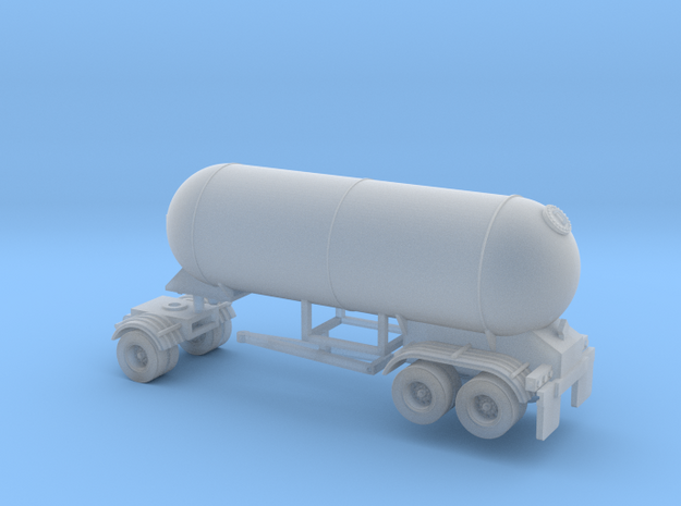 N scale 1/160 LPG Pup twin-axle trailer 15 in Smooth Fine Detail Plastic