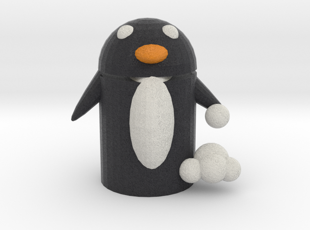 Snow Fighter Penguin  in Full Color Sandstone