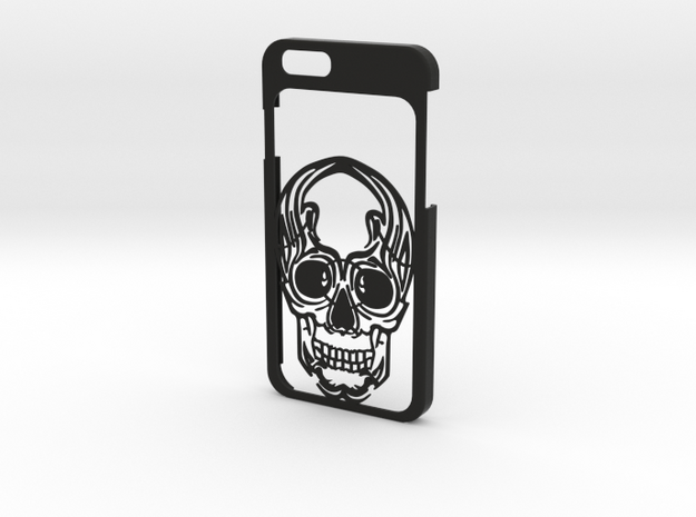 iPhone 6 - Skull case in Black Natural Versatile Plastic