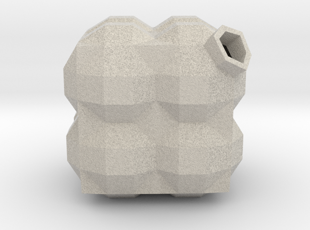 Bauble, Cubic, Quadrantic in Natural Sandstone