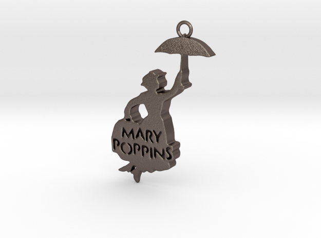 MaryPoppins in Polished Bronzed Silver Steel