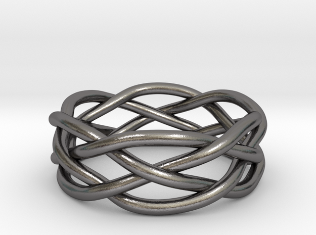 Dreamweaver Ring (Size 12.5) in Polished Nickel Steel