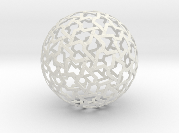 Ball Mesh in White Natural Versatile Plastic