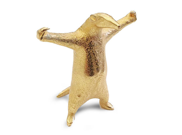 Golden Anteater - Come at me bro! in Polished Gold Steel