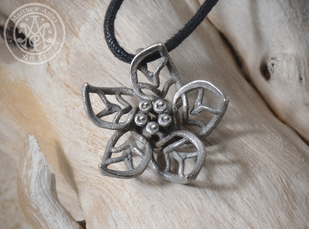 Blossom #7 in Polished Bronzed Silver Steel