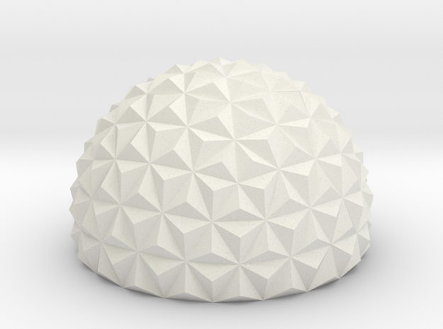 Geodesic Dome in White Natural Versatile Plastic