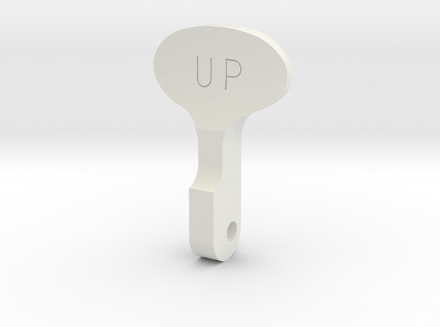 Spitfire Flap Selector Lever in White Natural Versatile Plastic