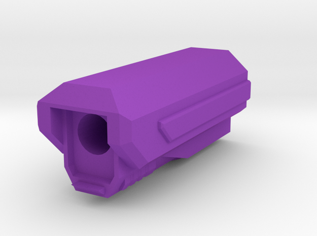 Pistol SciFi Airsoft Muzzle Compensator (14mm Self in Purple Processed Versatile Plastic