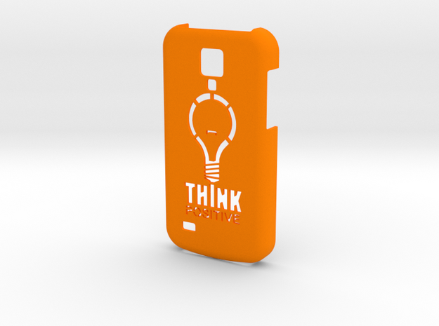 Samsung S4 Mini - Think Positive in Orange Processed Versatile Plastic