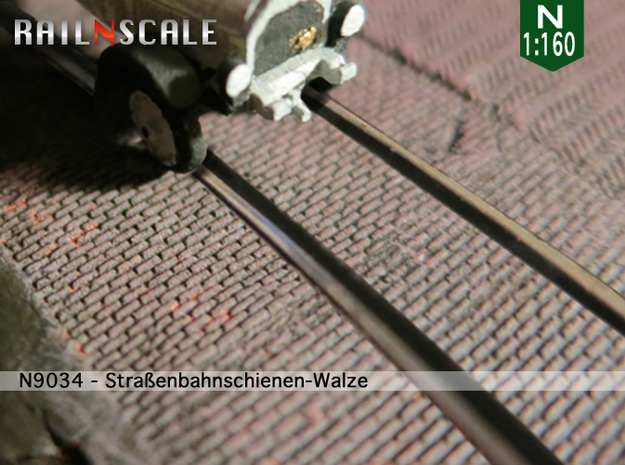 Straßenbahnschienen-Walze (Läuferverband - N 1:160 in Tan Fine Detail Plastic