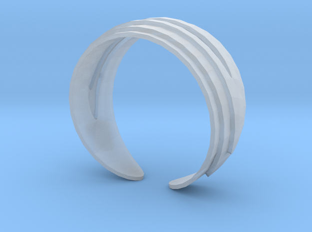 Ring20(18mm) in Tan Fine Detail Plastic