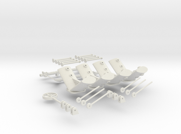 CARF P-47 scale detailed parts  in White Natural Versatile Plastic