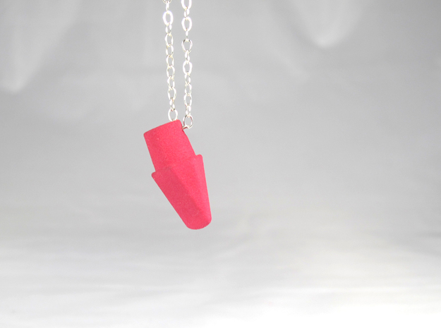 Eraser Pendant  in Pink Processed Versatile Plastic